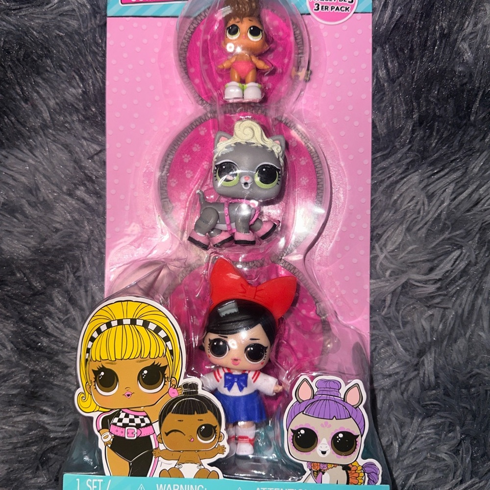 L.O.L. Surprise! Dolls 3-Pack with Red, Black, and Gray